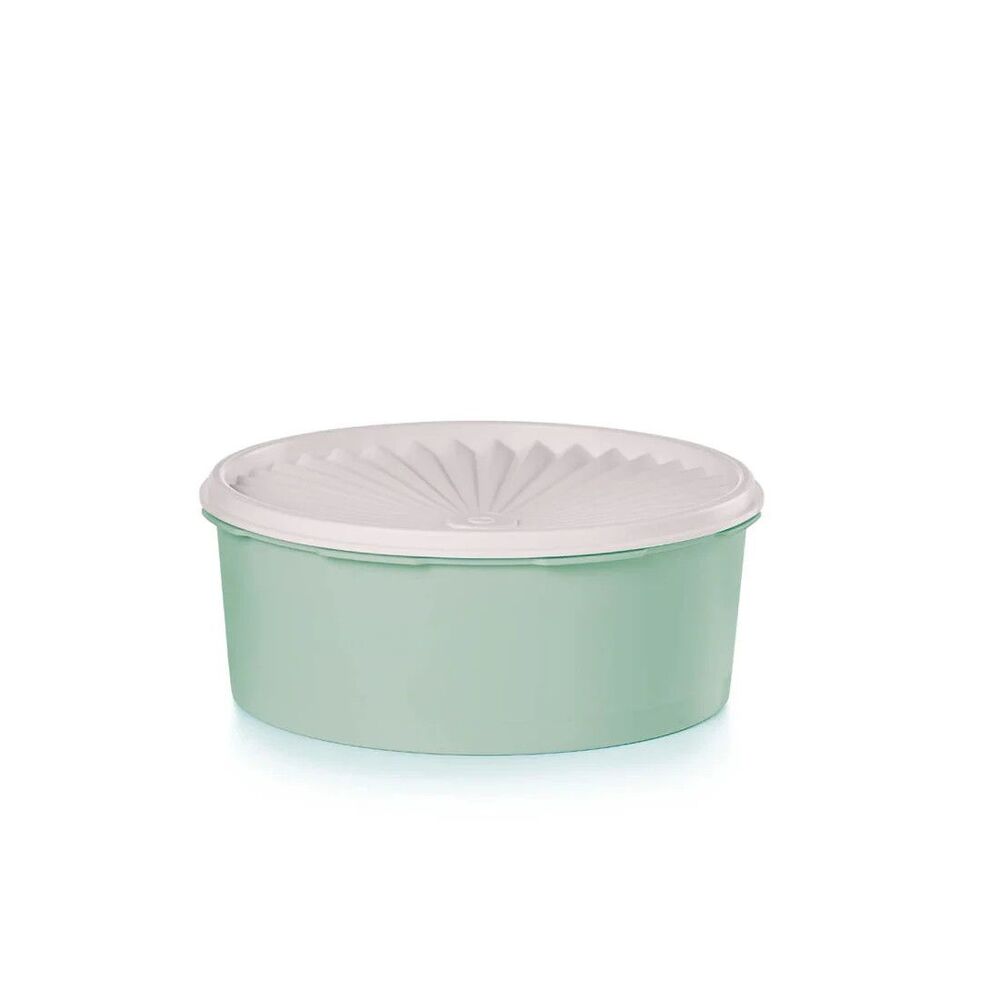 NEW Tupperware early roots stacking canister 7½-cup/1.8L round canister with sea